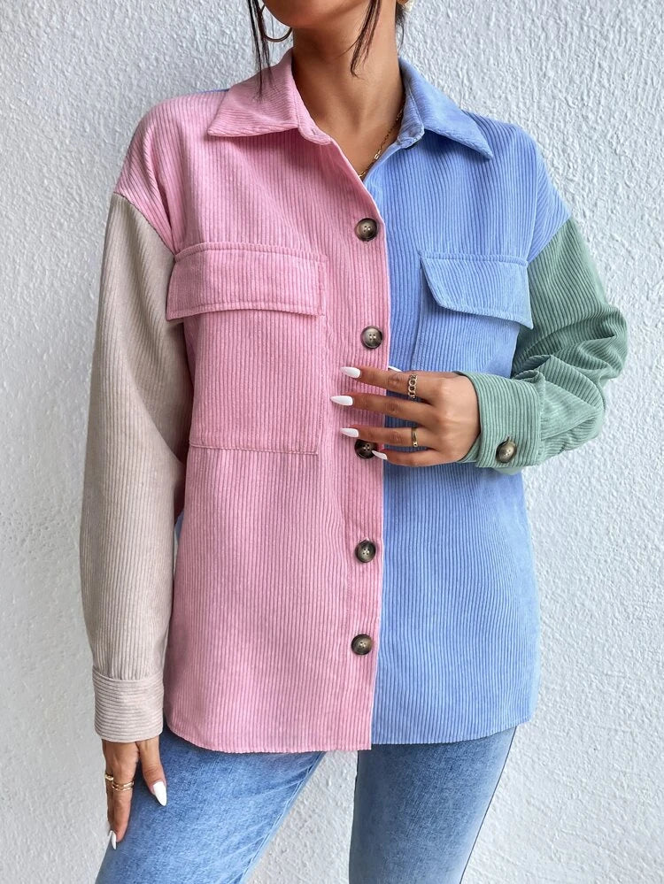 Sobre camisa multicolor