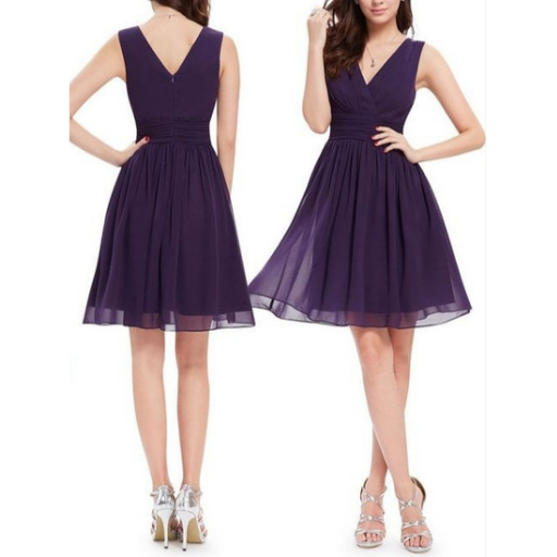 Vestido morado talla SM