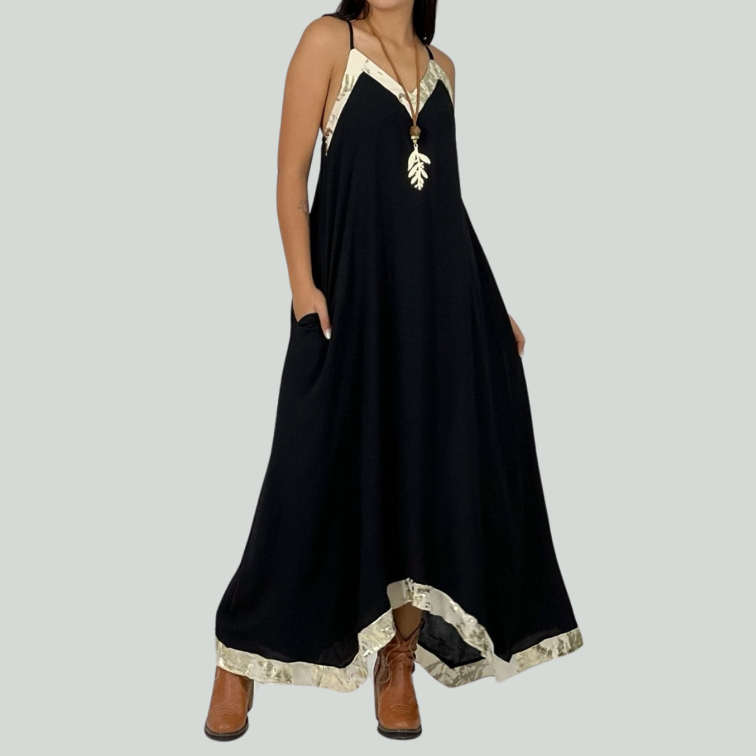 Vestido de viscosa