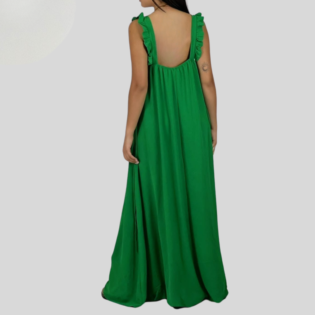 Maxi vestido de viscosa