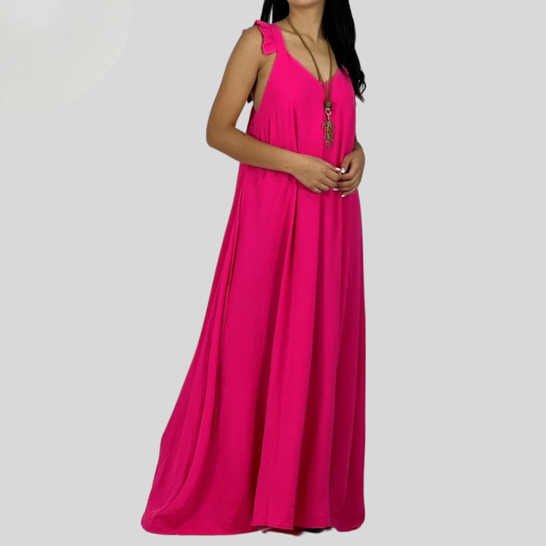 Maxi vestido de viscosa