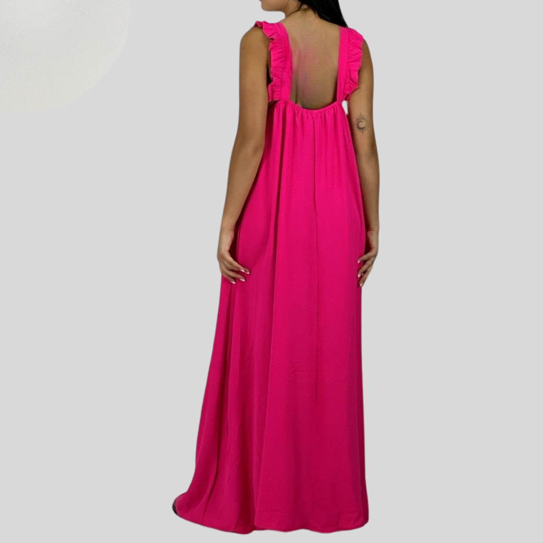 Maxi vestido de viscosa