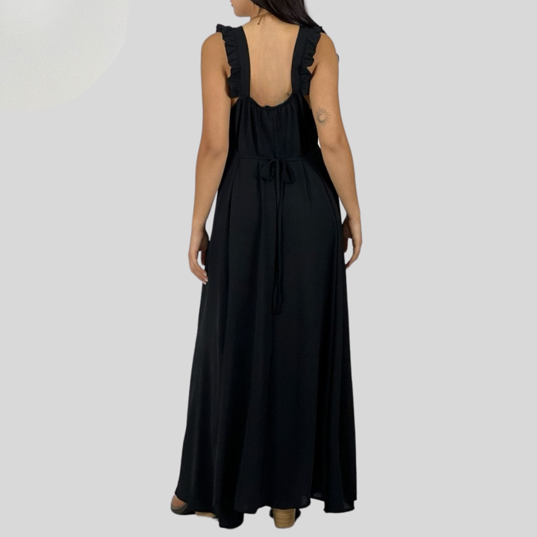 Maxi vestido de viscosa