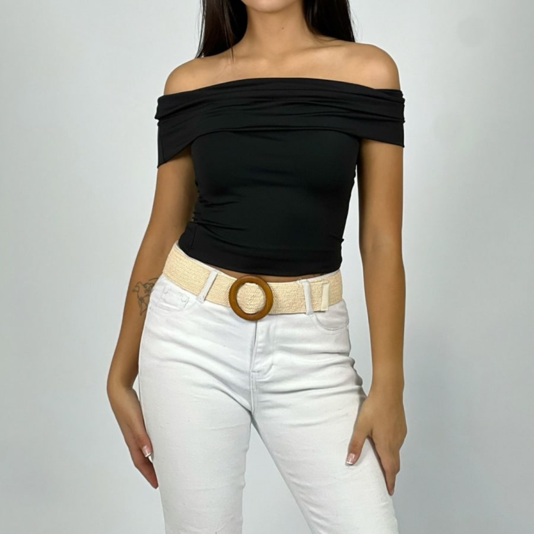 Polera hombros caídos