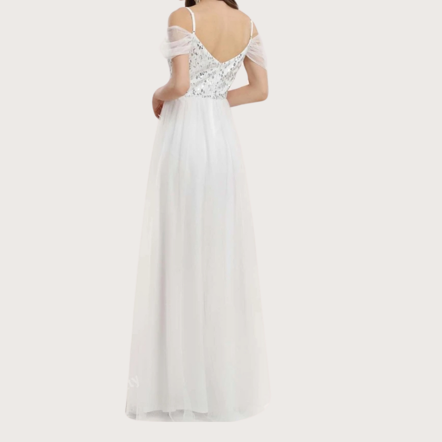 Vestido blanco de tul