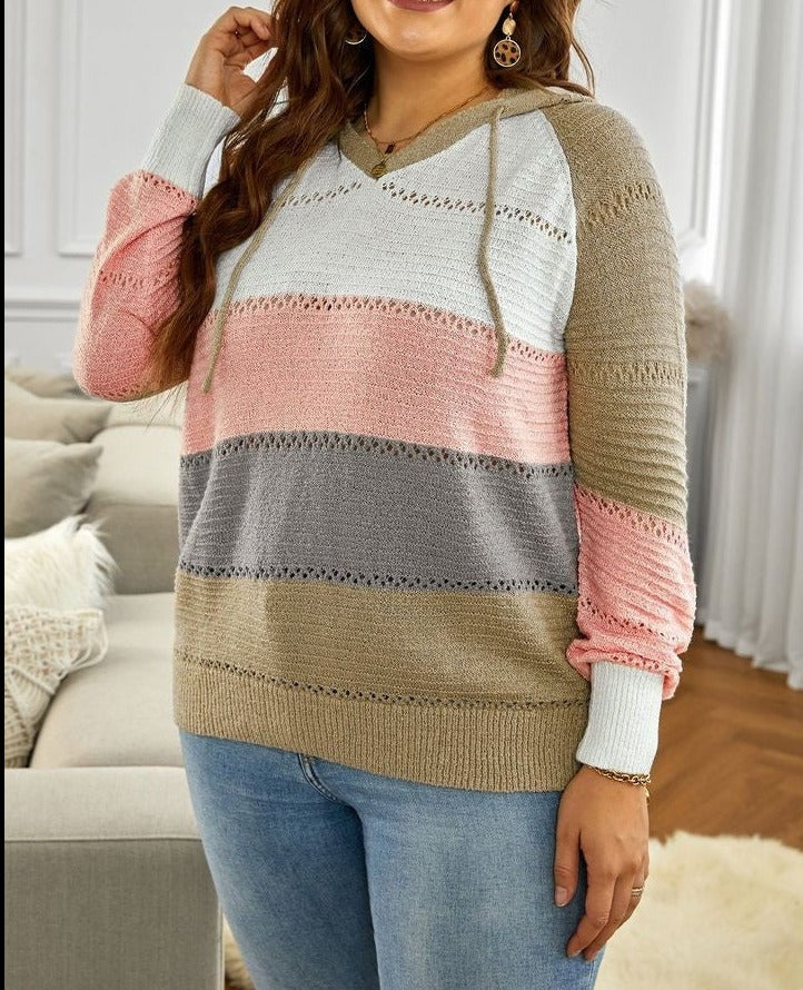 Polerón con capucha Rosa 2XL