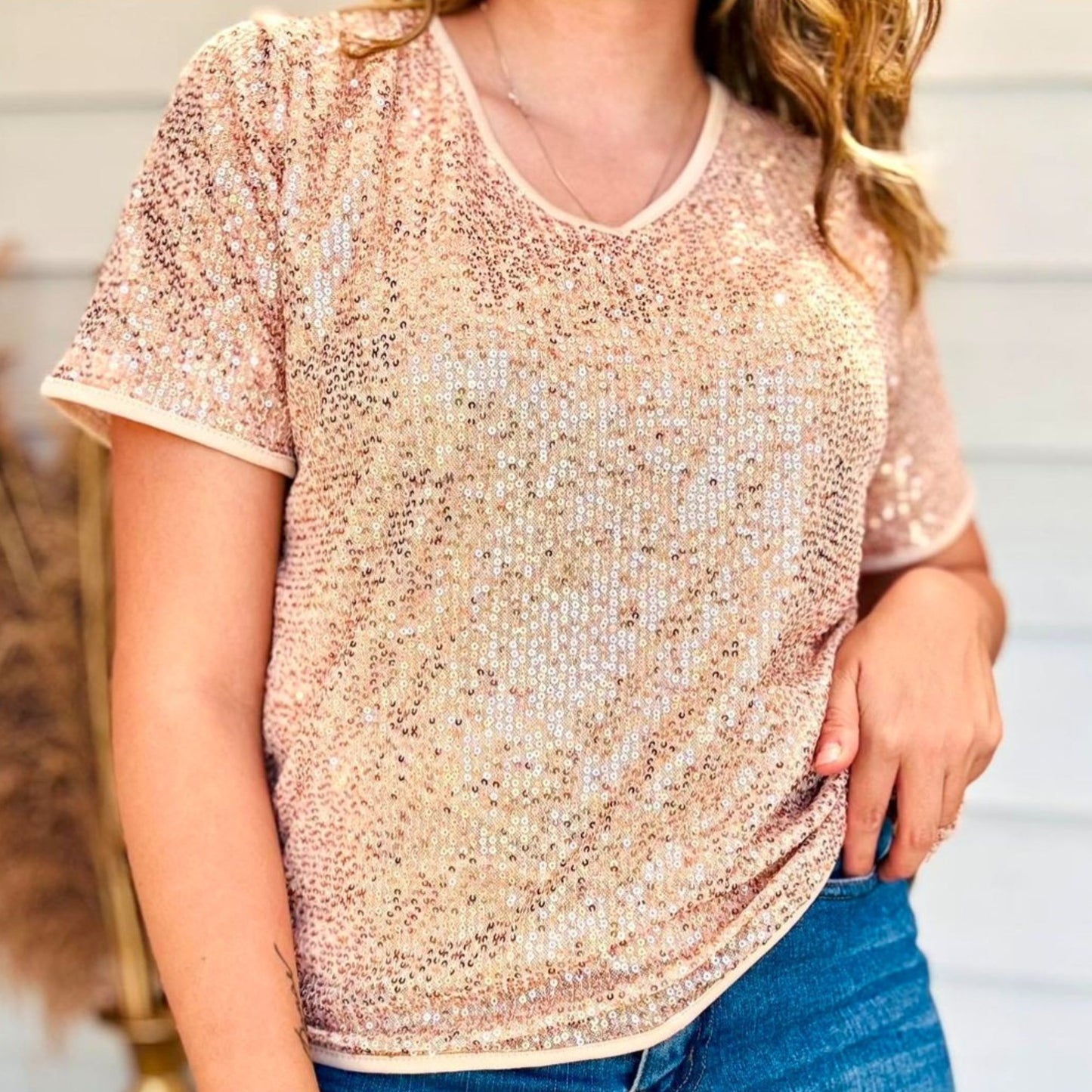 Polera de lentejuelas