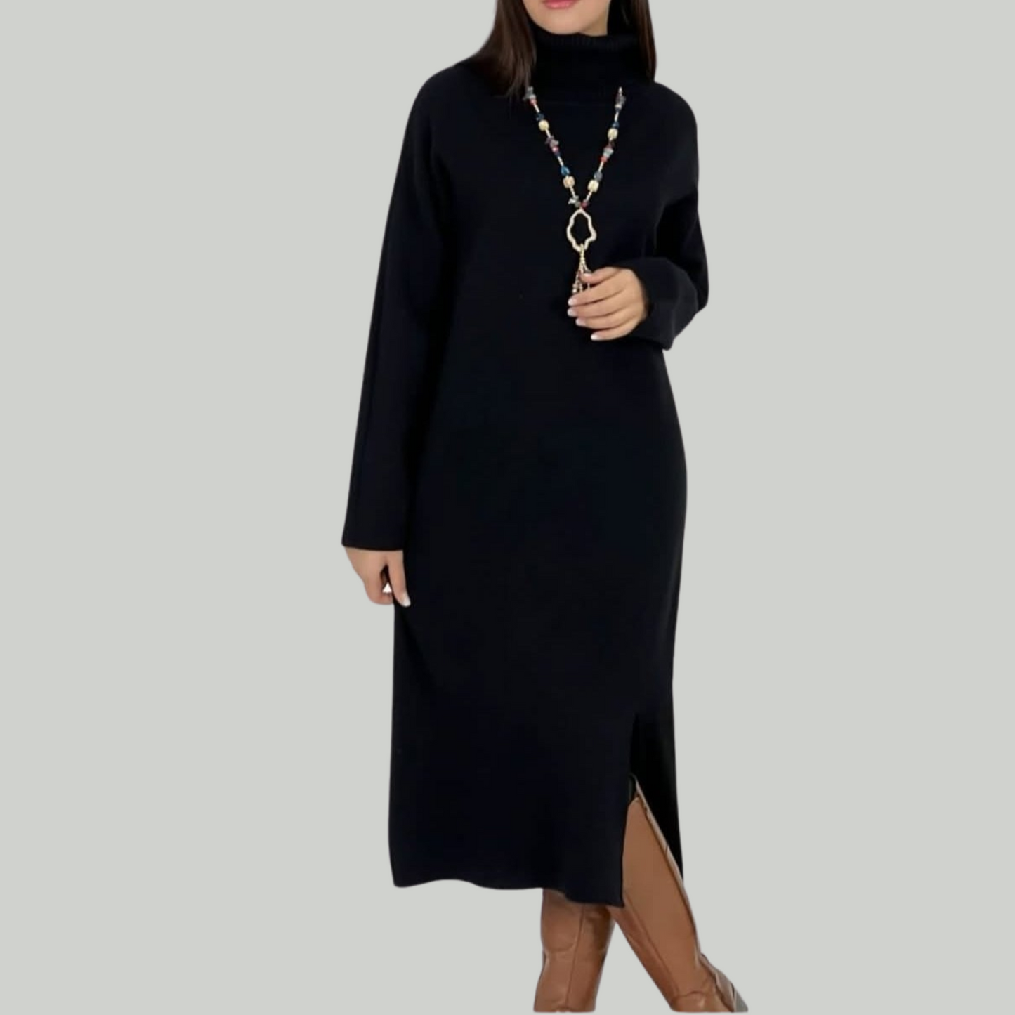 Vestido de lana spandex