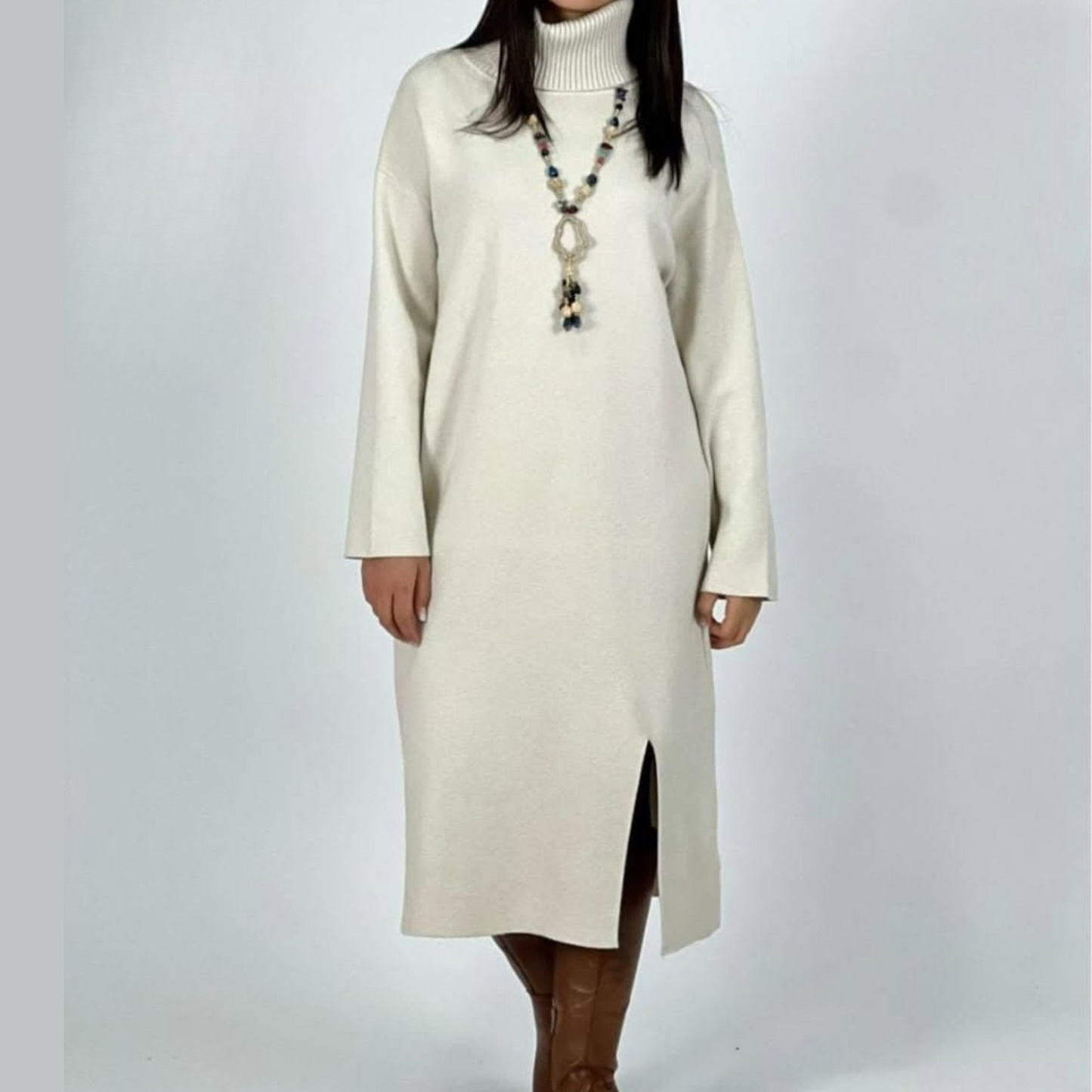 Vestido de lana spandex