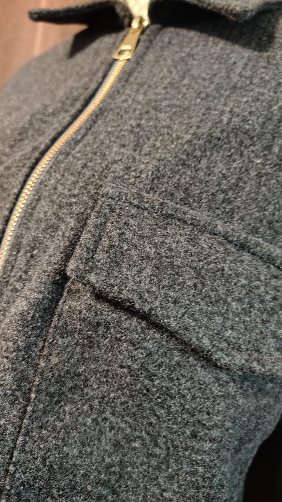 Chaqueta corta de paño