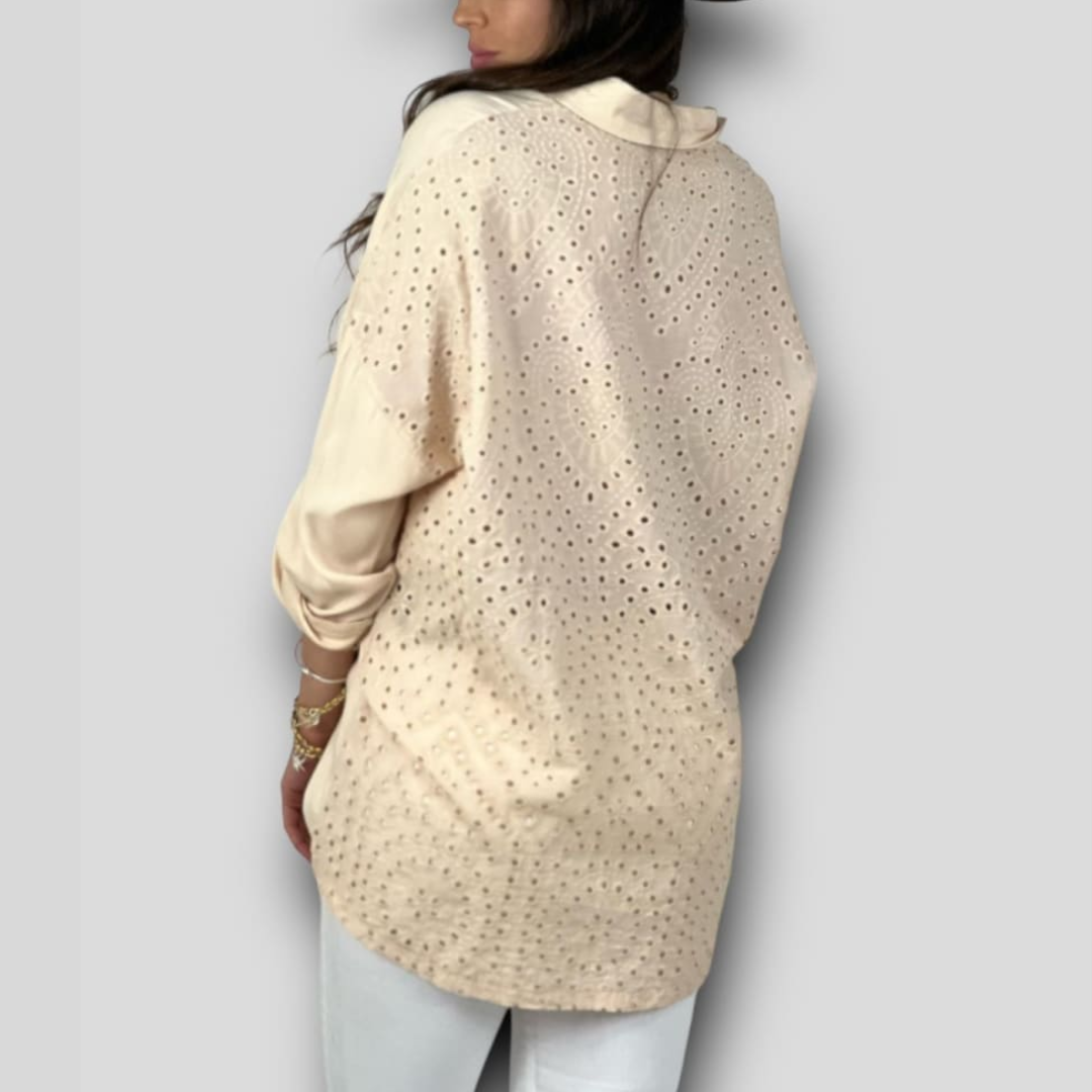 Blusa espalda de broderie