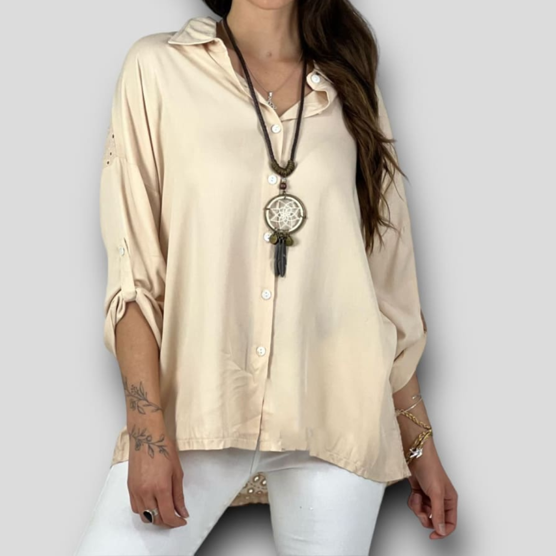 Blusa espalda de broderie