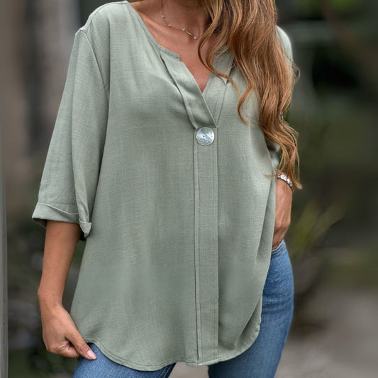 Blusa oversize manga 3/4