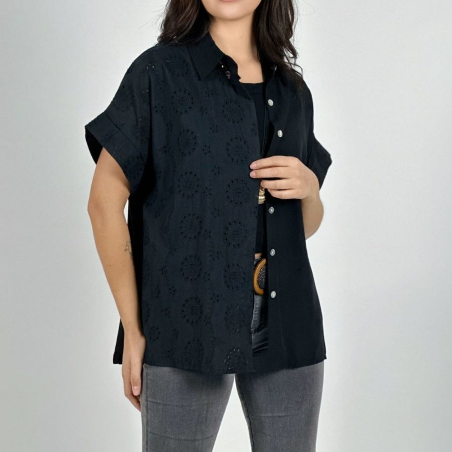 Camisa oversize de algodón