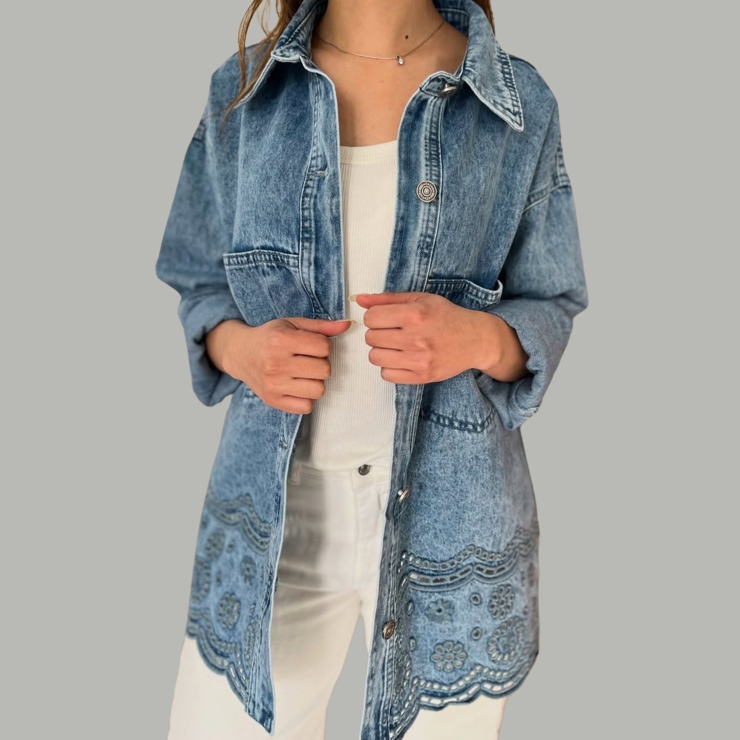 Chaqueta de mezclilla oversize