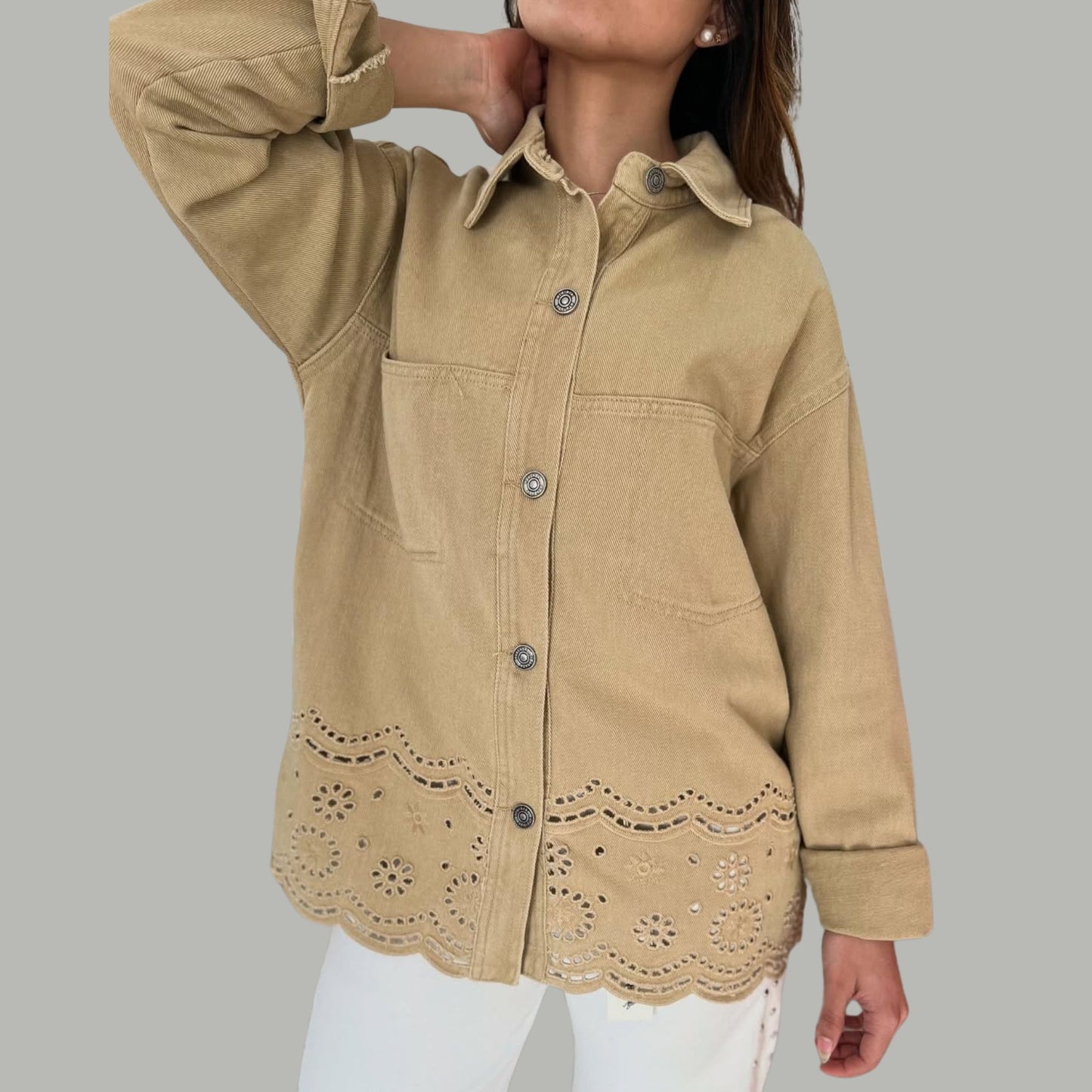 Chaqueta de mezclilla oversize