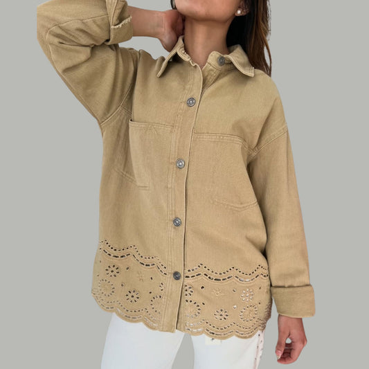 Chaqueta de mezclilla oversize