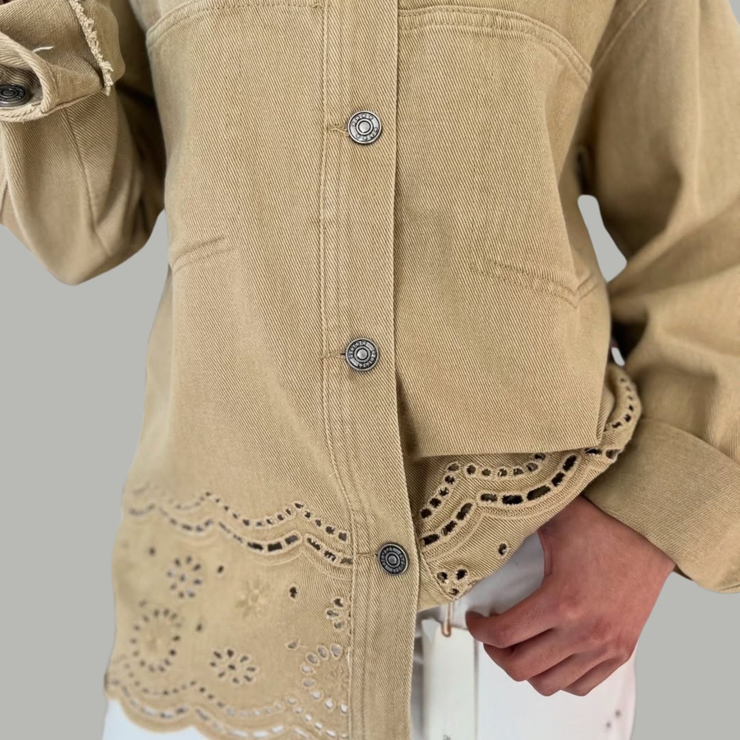 Chaqueta de mezclilla oversize