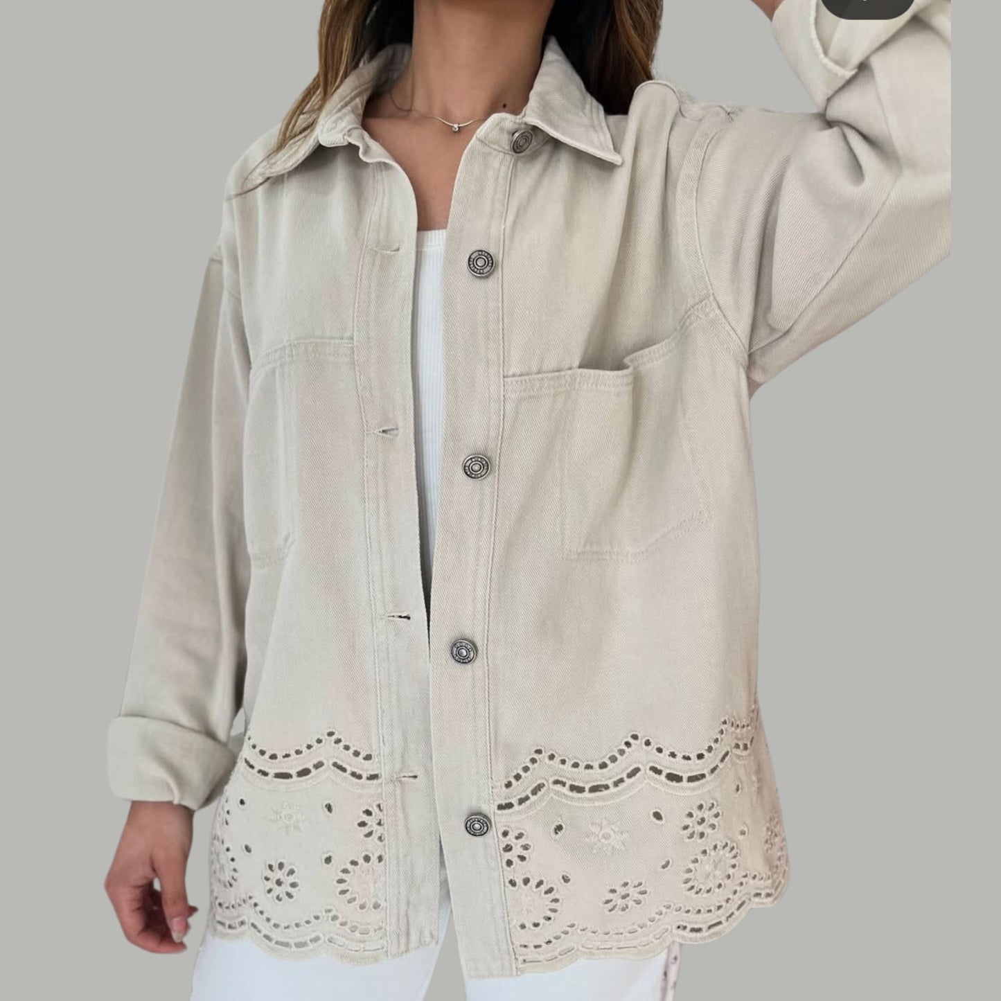 Chaqueta de mezclilla oversize