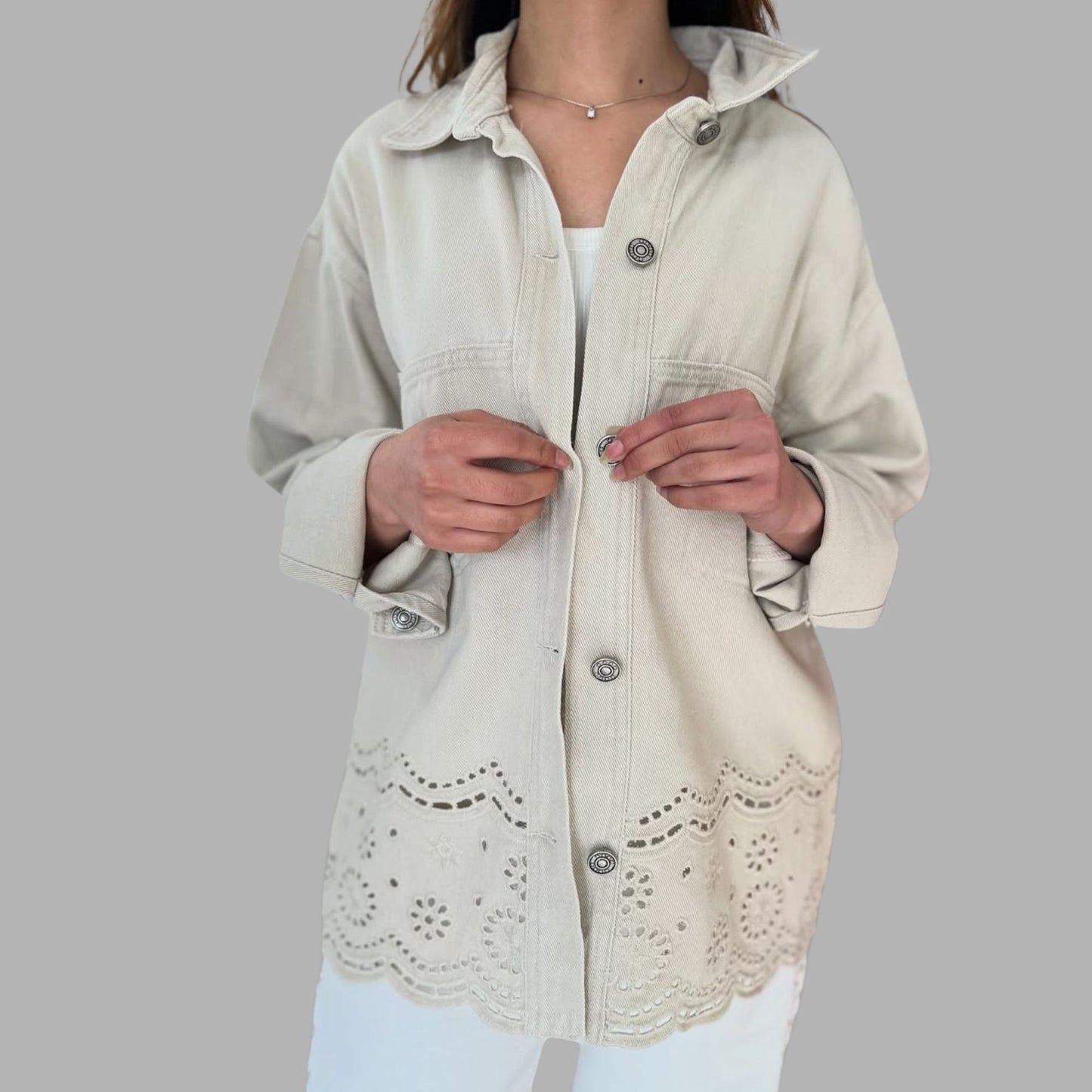 Chaqueta de mezclilla oversize