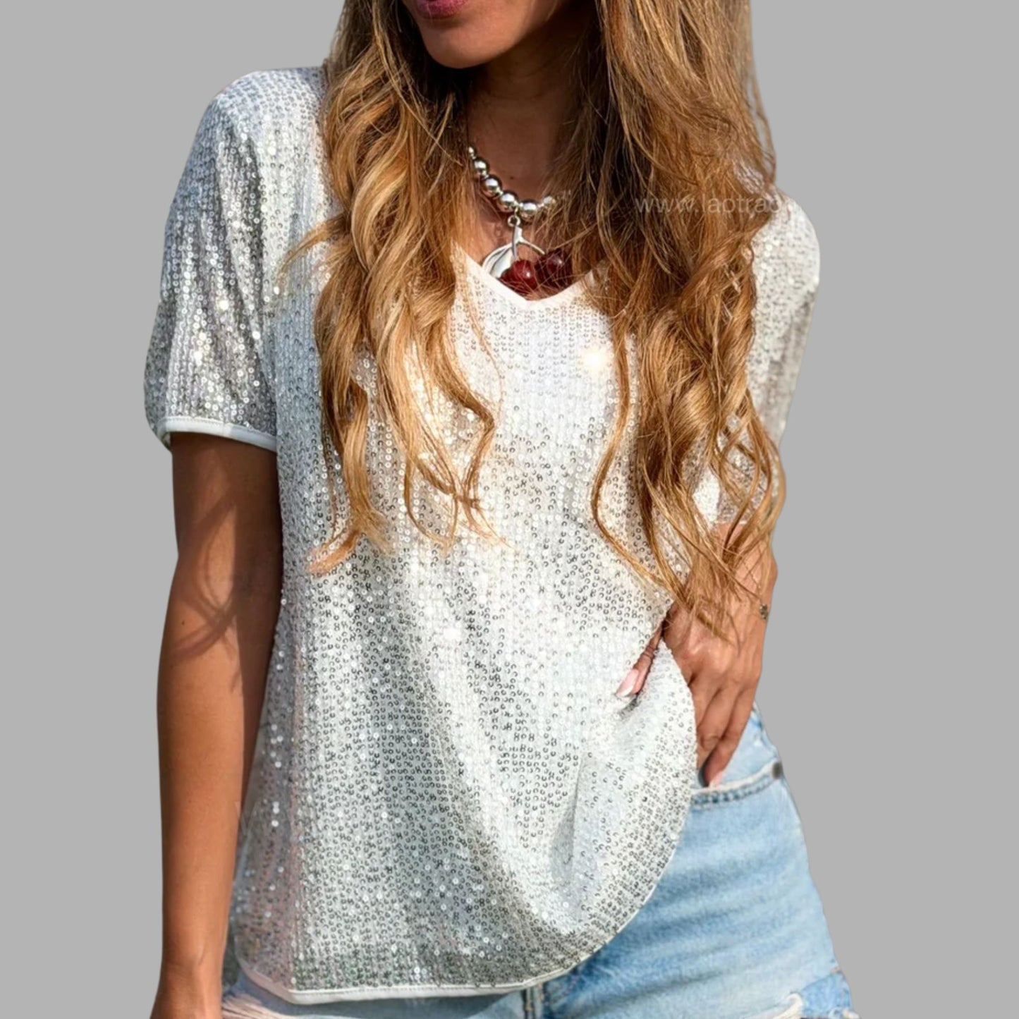 Polera de lentejuelas