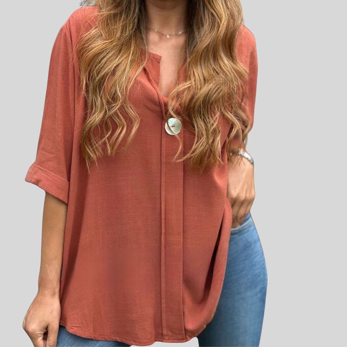 Blusa oversize manga 3/4