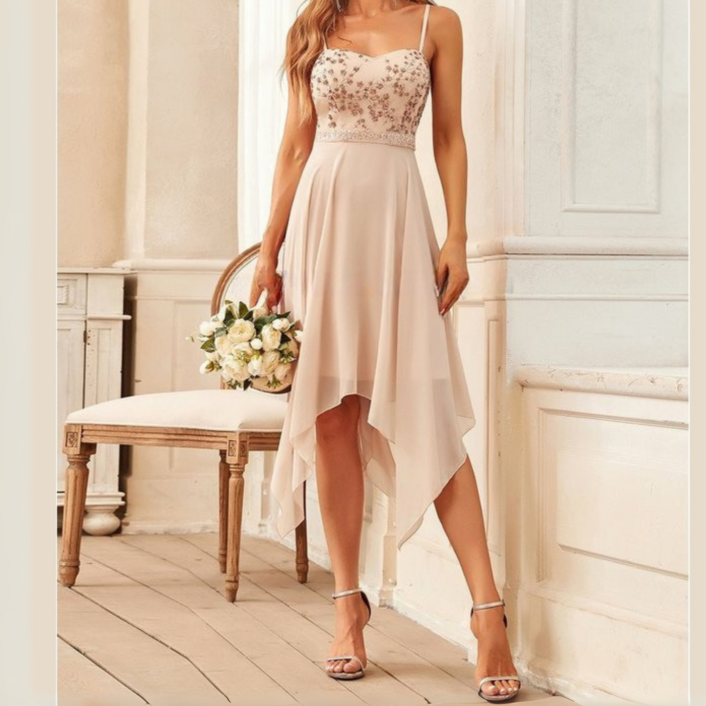 Vestido falda asimétrica