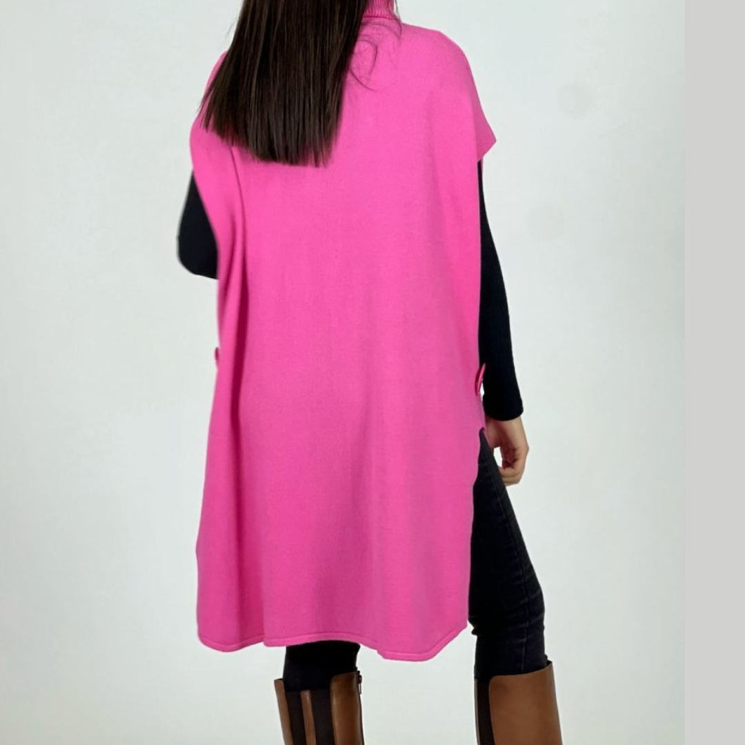 Poncho con bolsillos