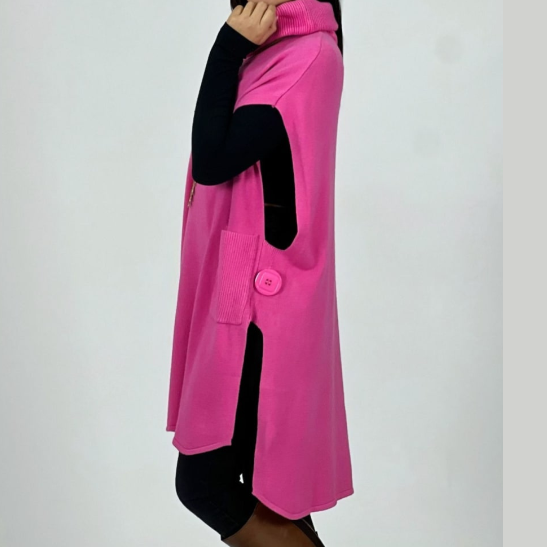 Poncho con bolsillos