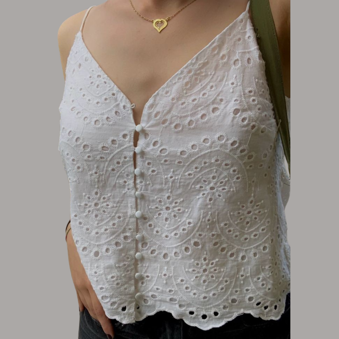 Top broderie