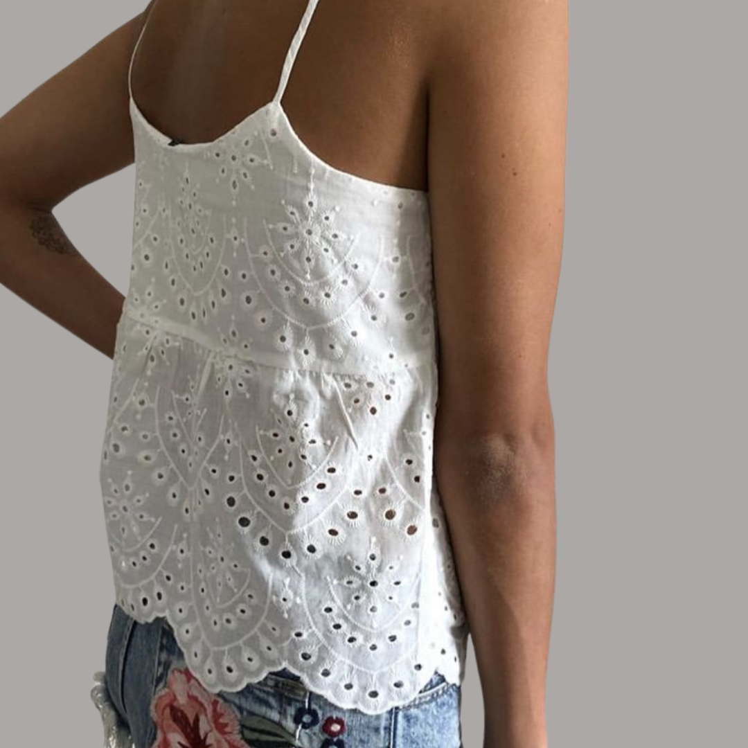 Top broderie