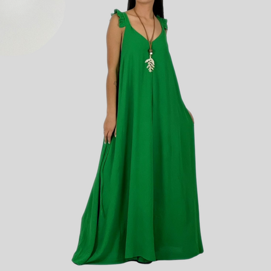 Maxi vestido de viscosa