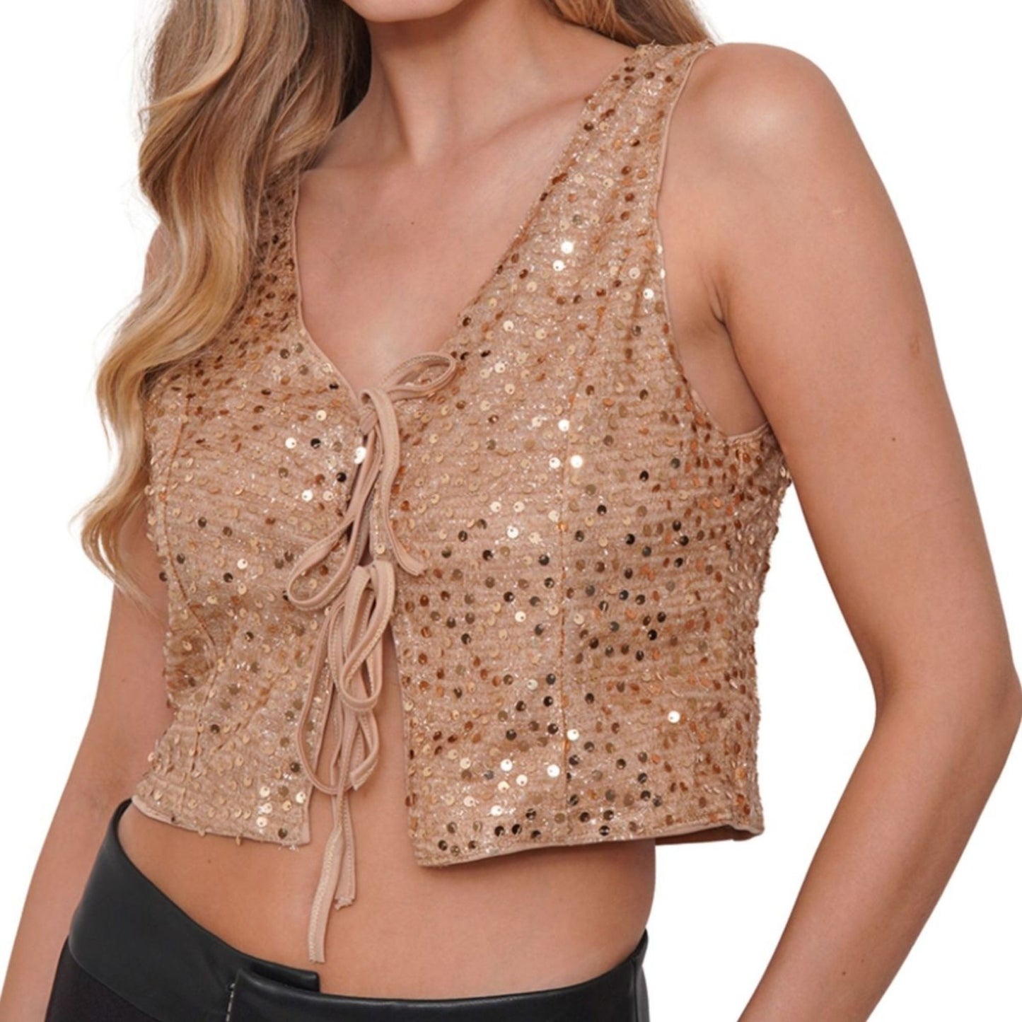 Gilet de lentejuelas