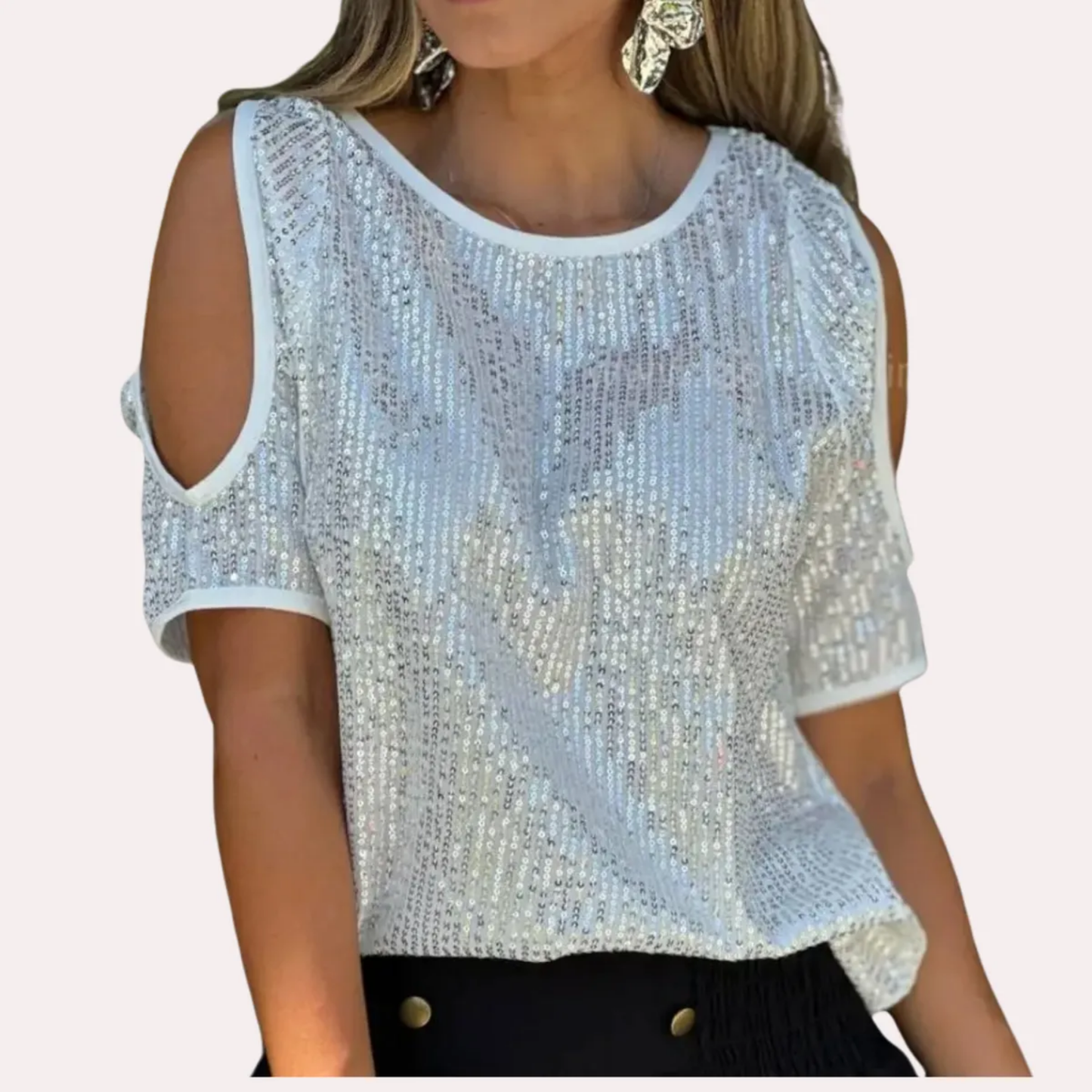 Polera de lentejuelas S-M y L