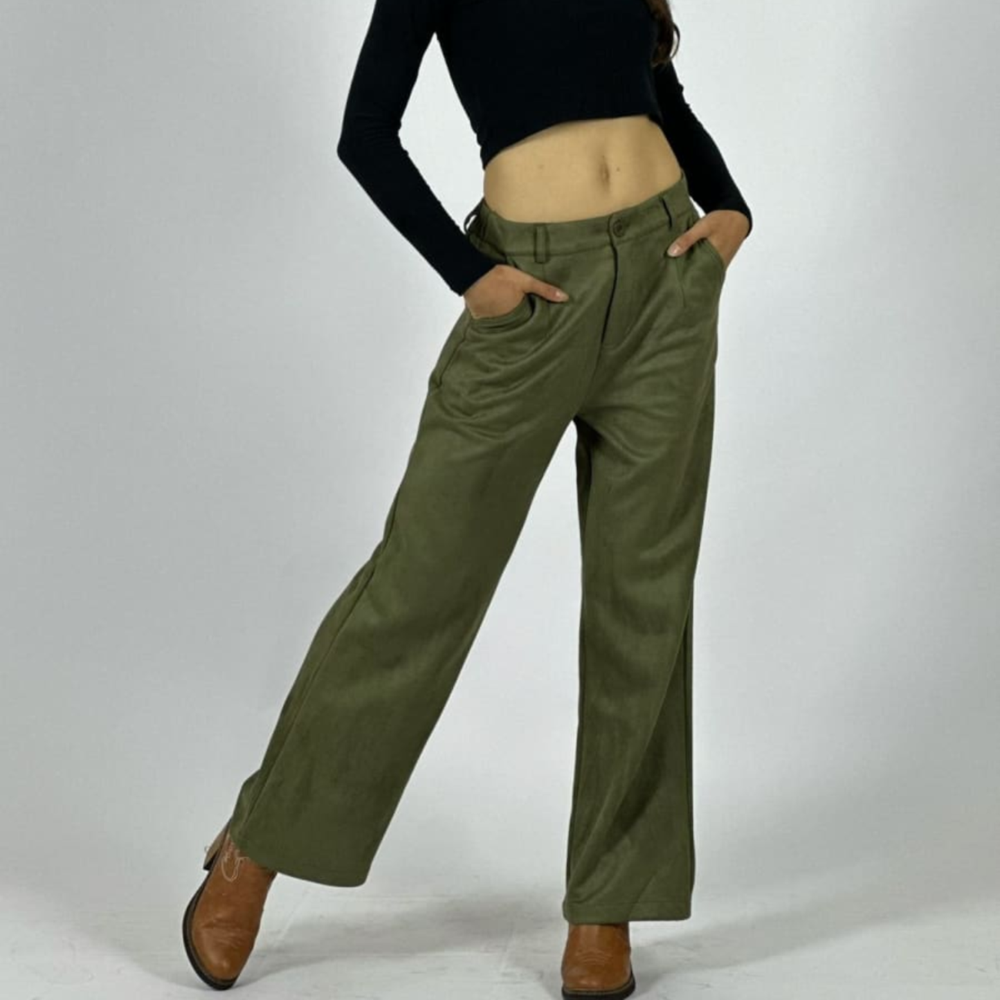 Pantalón de gamuza