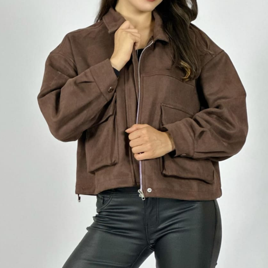Chaqueta de gamuza