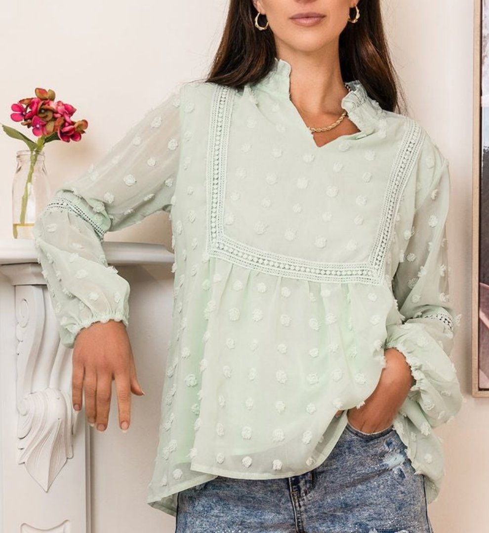 Blusa Carmen S y M verde