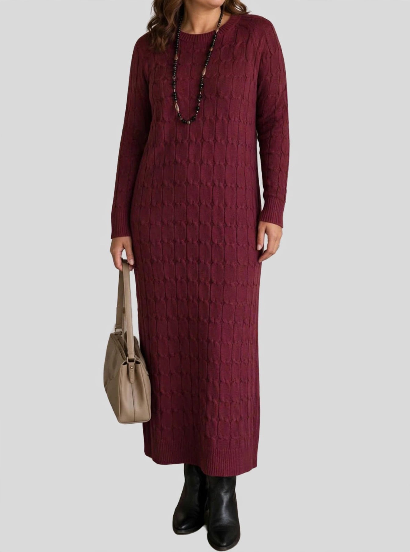 Vestido de lana spandex