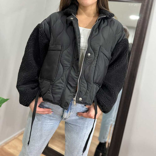 Chaqueta acolchada mangas de chiporro