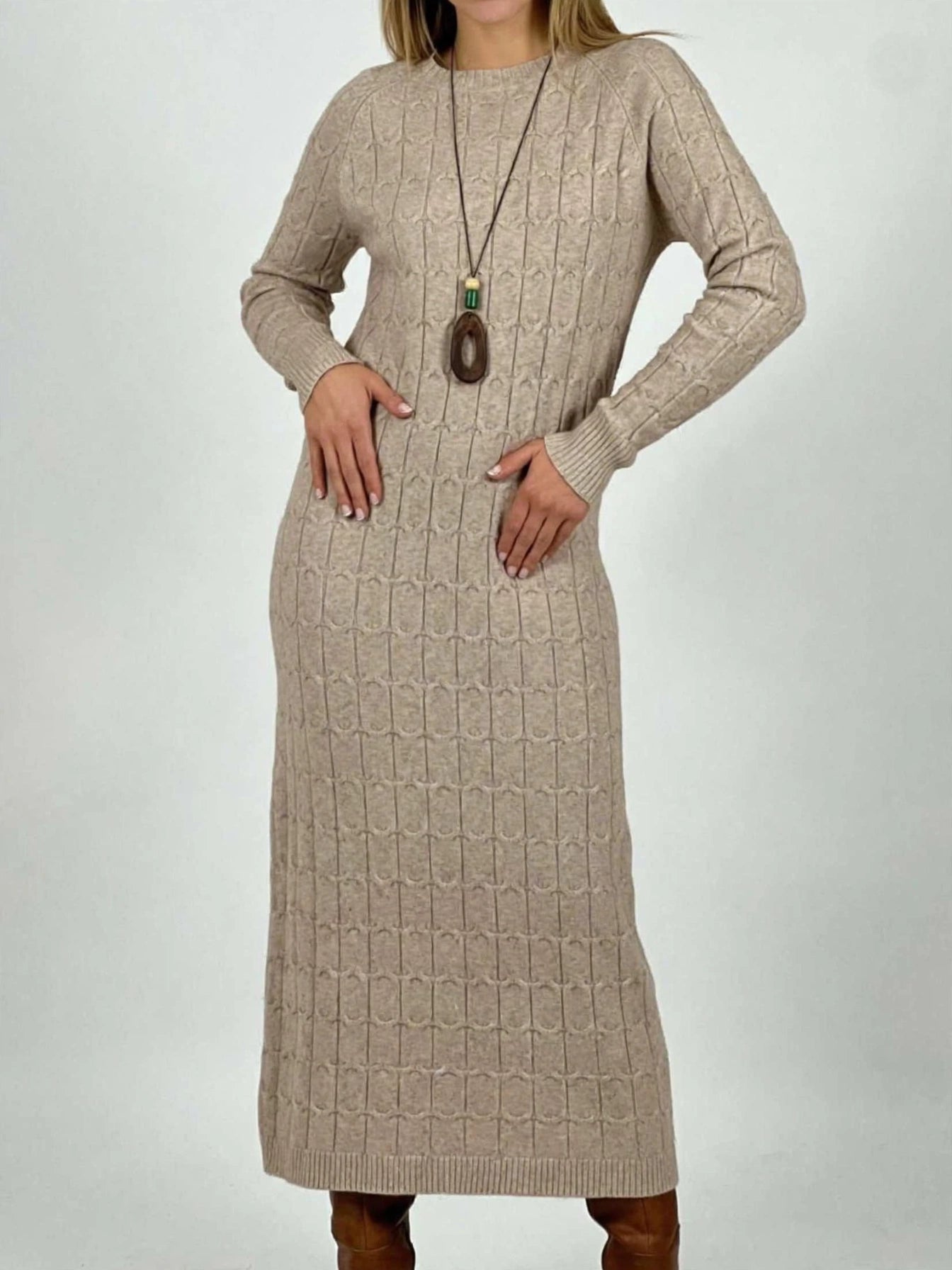 Vestido de lana spandex