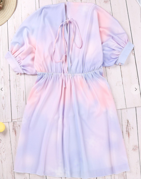 Vestido tie dye