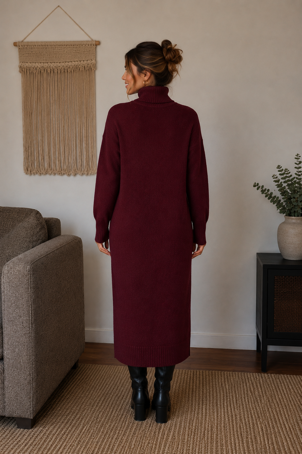Vestido de lana Sara
