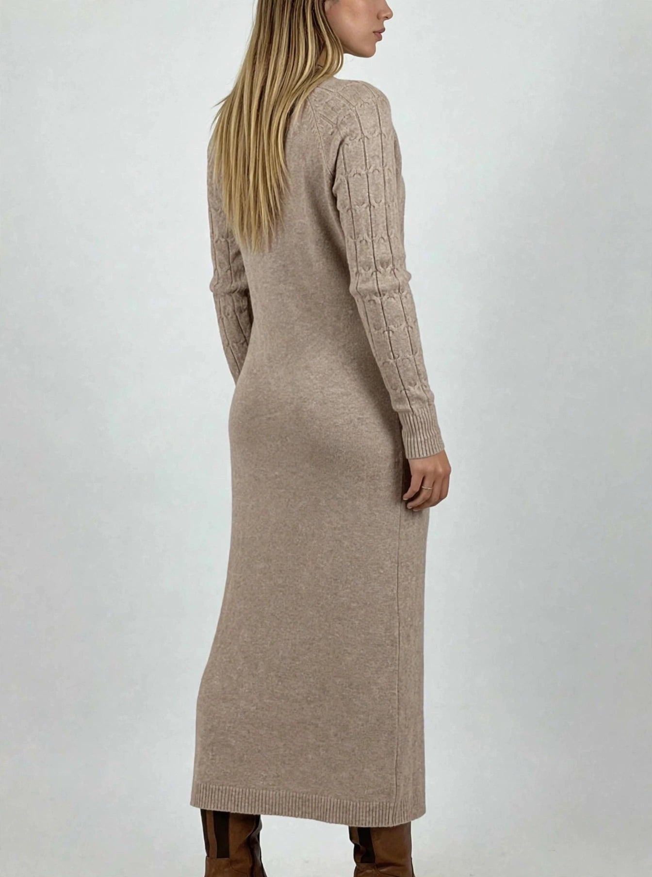Vestido de lana spandex