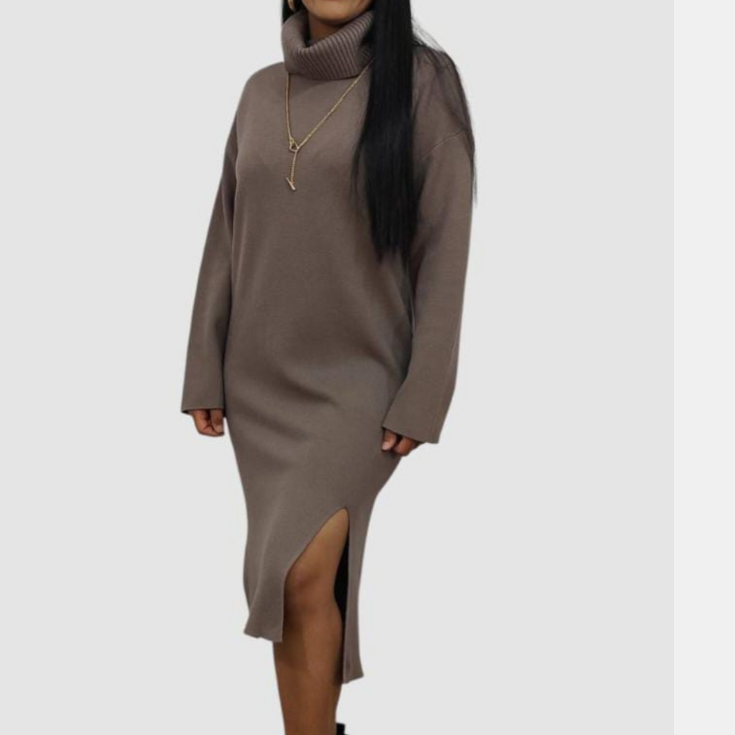 Vestido de lana con bolsilllos