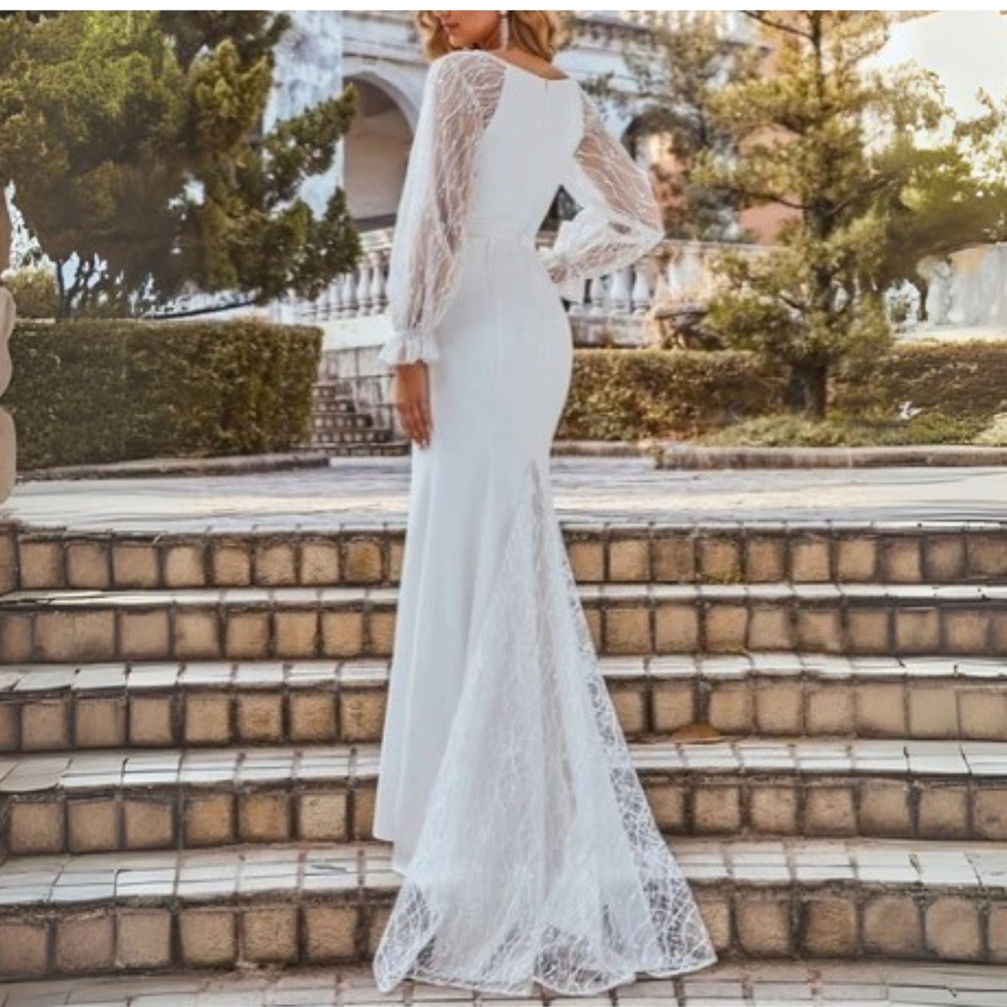 Vestido con cola S y M