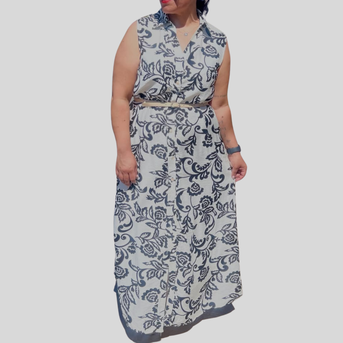 Vestido abotonado