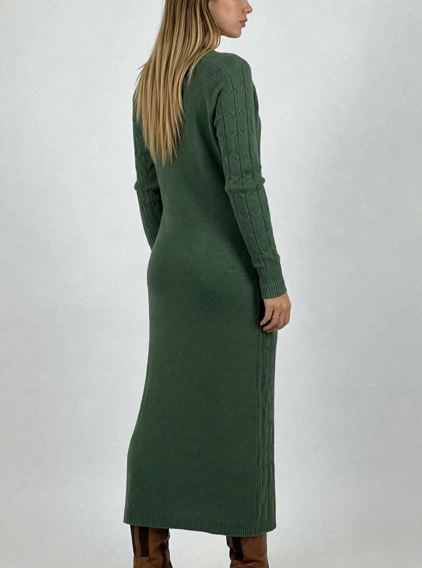 Vestido de lana spandex